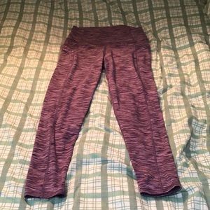**BRAND NEW** purple striped yoga pants kids size 14-16